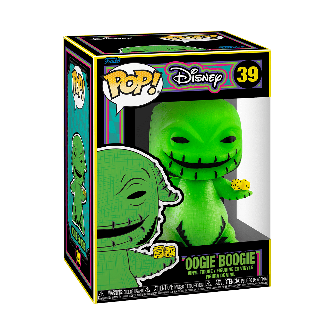 Funko Pop! Disney: The Nightmare Before Christmas Blacklight - Oogie Vinyl Figure