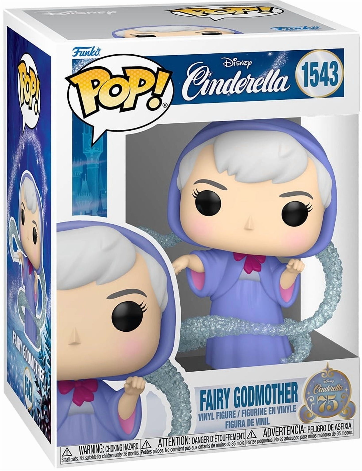 Cinderella Funko Pop! Disney 75th Anniversary - Collectible Vinyl Figure #1542 with Case