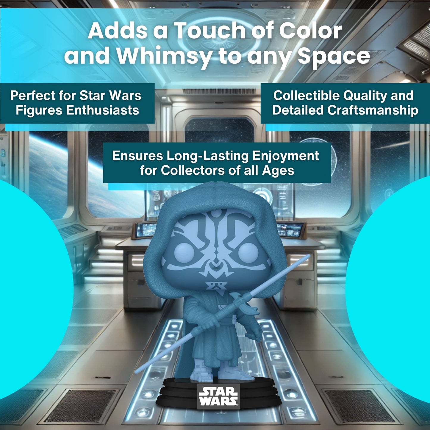 Funko Pop 740 Star Wars Specialty Series Hologram Glow Darth Maul Vinyl Figure