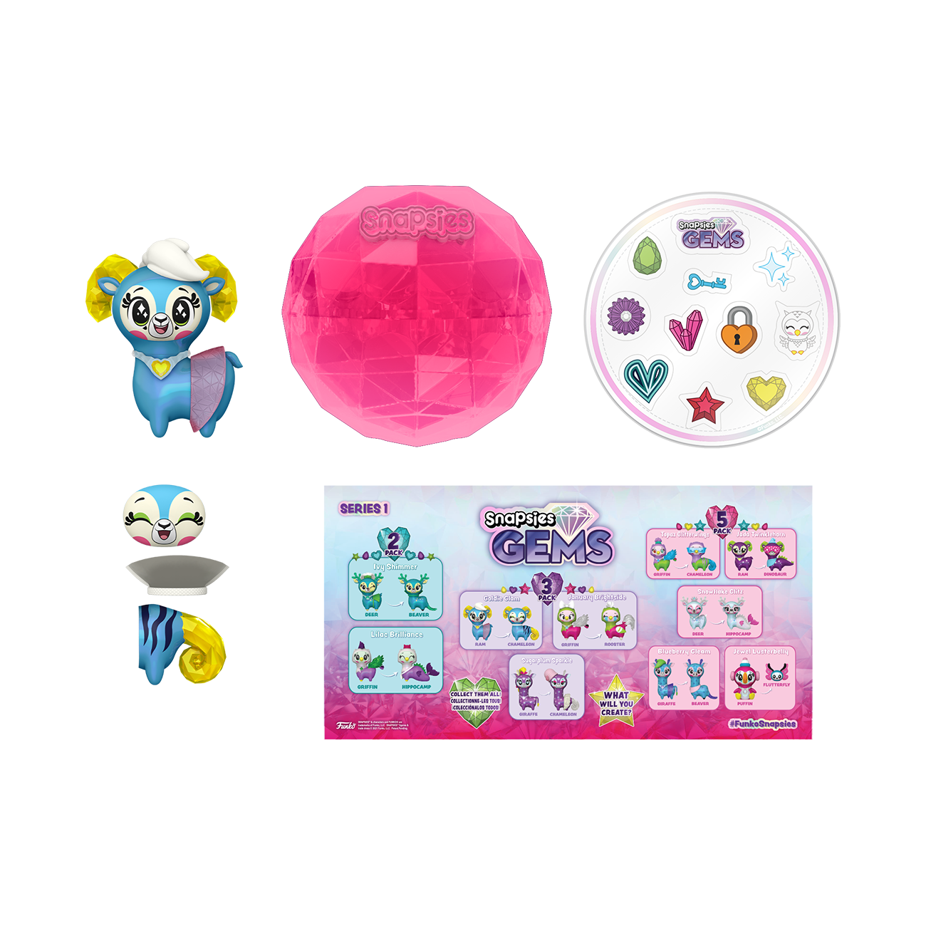 Snapsies: W3 Gems - 3PK (Holiday)