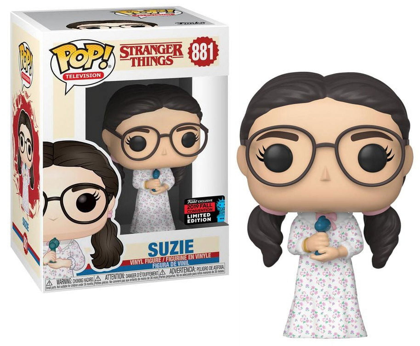 Funko POP TV Stranger Things Suzie 2019 NYCC Shared Sticker Exclusive Figure 881
