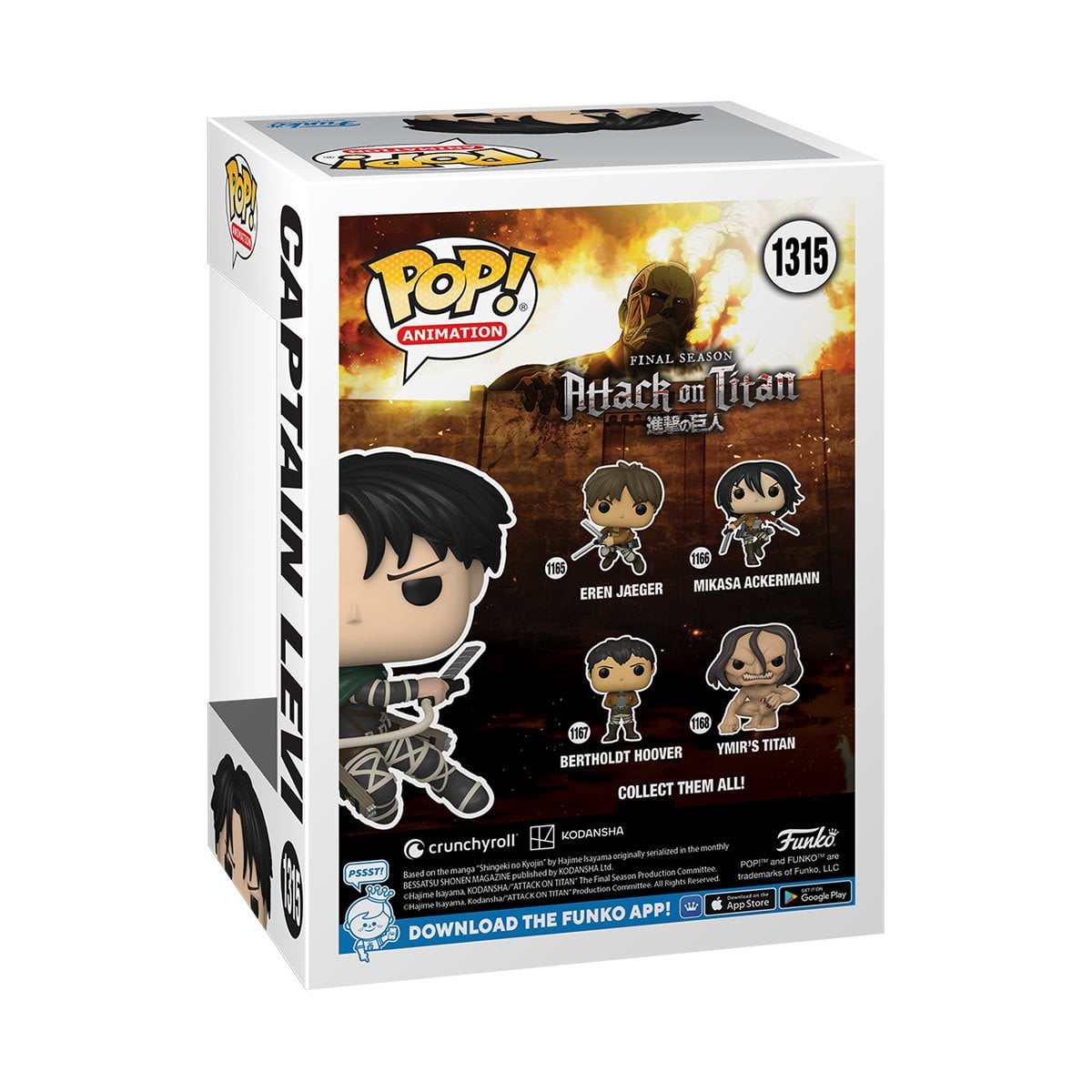 Funko Pop Animation: Attack on Titan - Captain Levi AAA Anime Exclusive