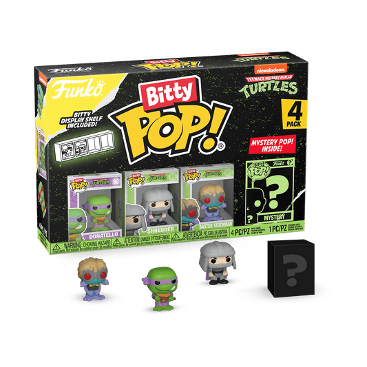 Funko Bitty POP! Paquete de 4: Teenage Mutant Ninja Turtles - Mini Figuras de Vinilo Coleccionables Shredder