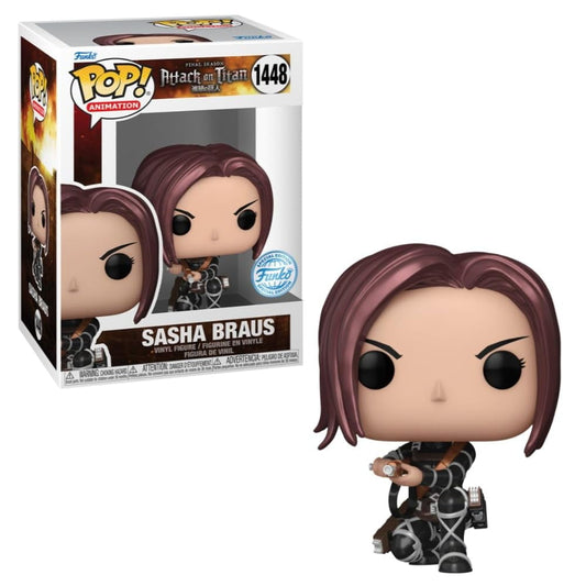 Funko POP! Animation Attack on Titan Sasha Braus #1448 [Metallic] Chalice Collectibles Exclusive