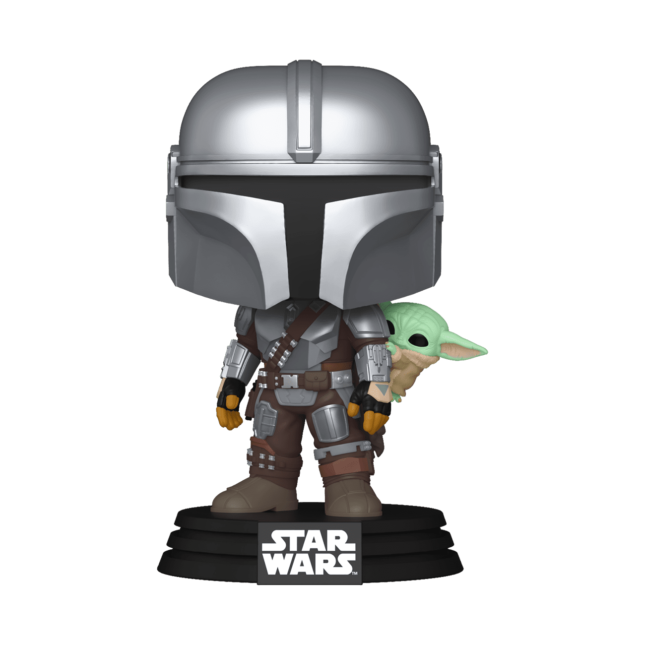 Funko POP! Star Wars: Mandalorian & Grogu - Mandalorian with Grogu Collectible Vinyl Figures