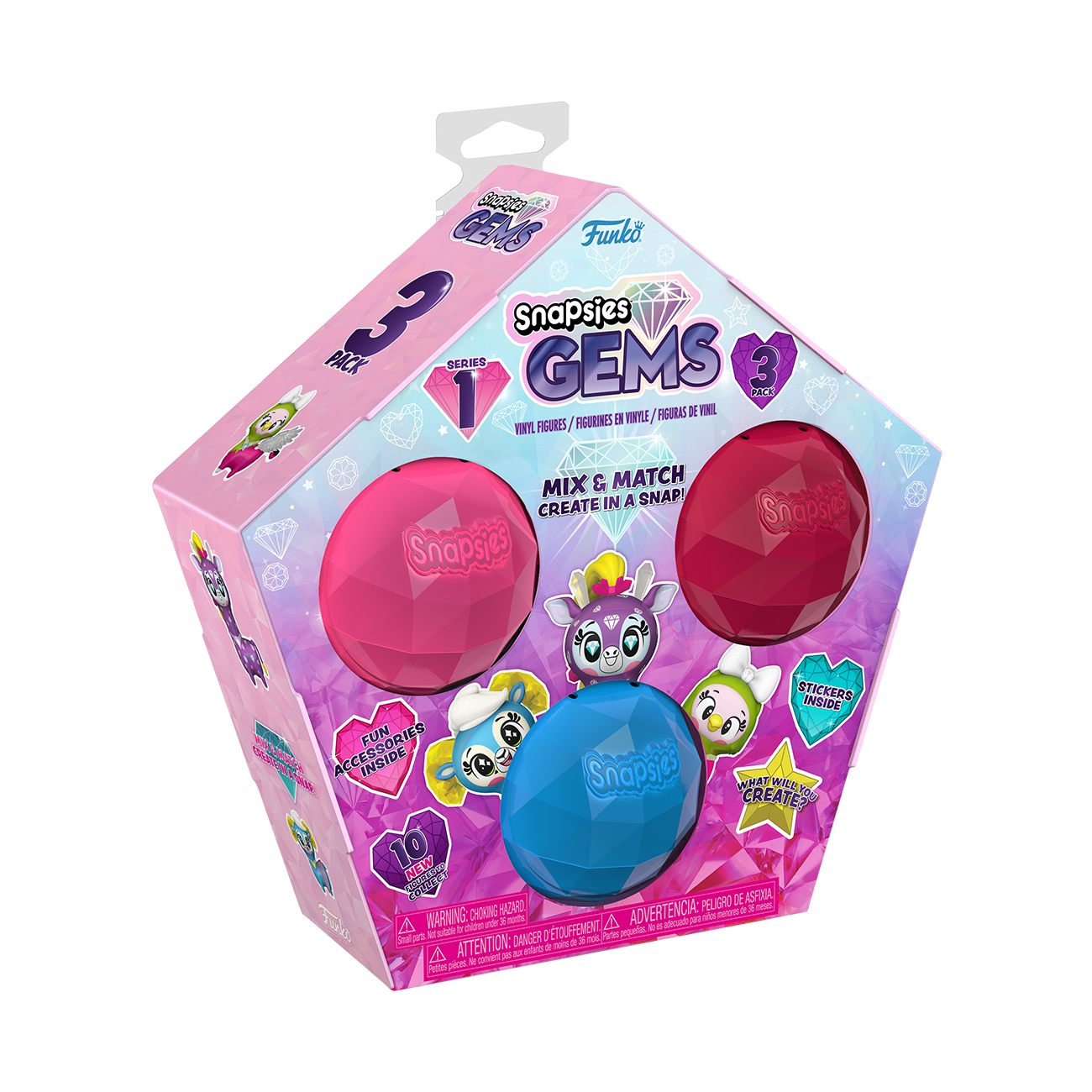 Snapsies: W3 Gems - 3PK (Holiday)