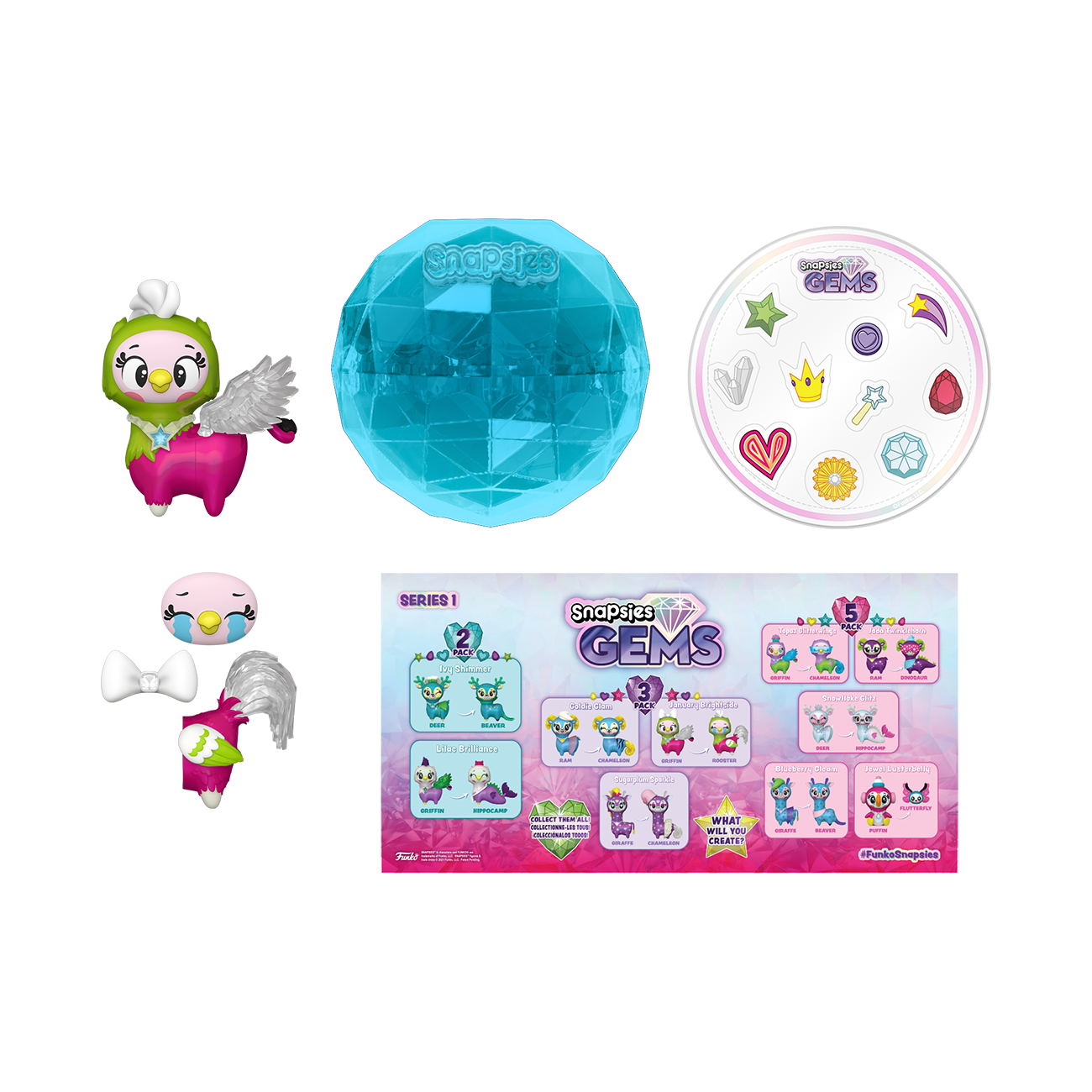Snapsies: W3 Gems - 3PK (Holiday)