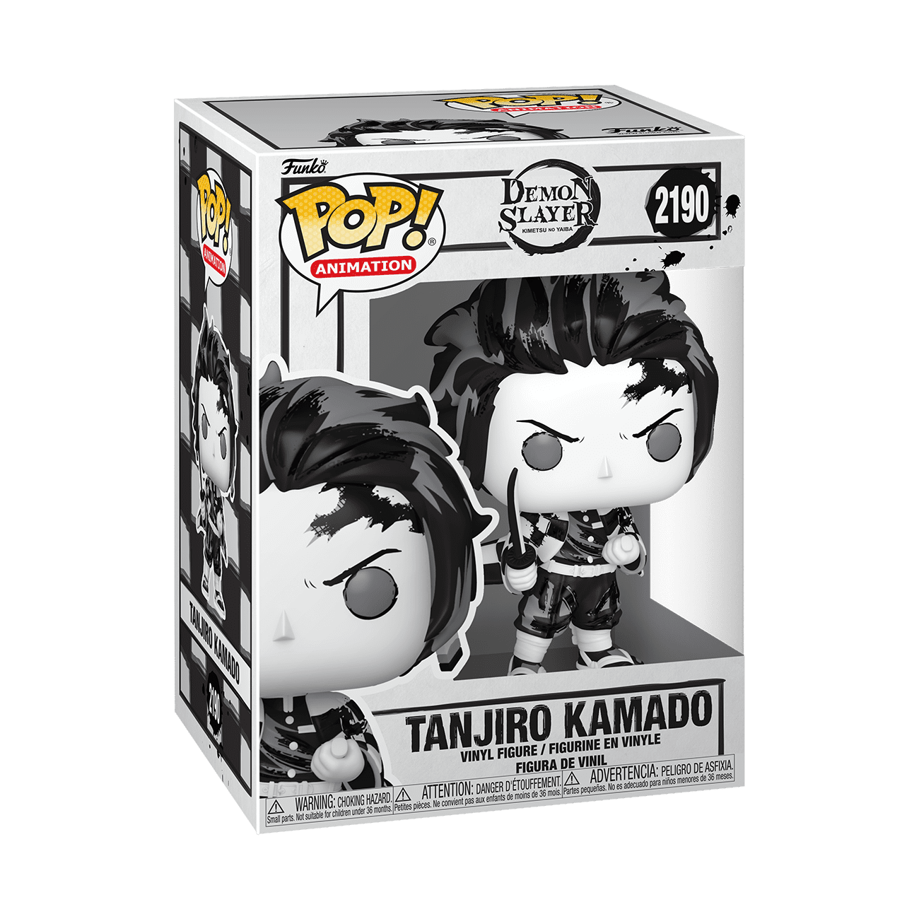 Funko POP Animation: Demon Slayer - Tanjiro (Sumi-Ink) Collectible Vinyl Figure