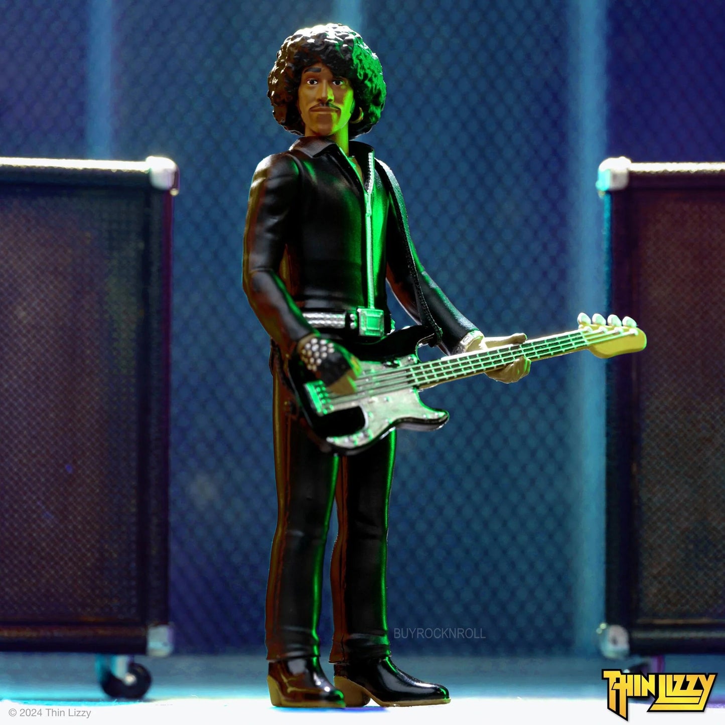 Thin Lizzy 2024 Super7 Handpicked Phil Lynott Black Leather ReAction Figure NM*