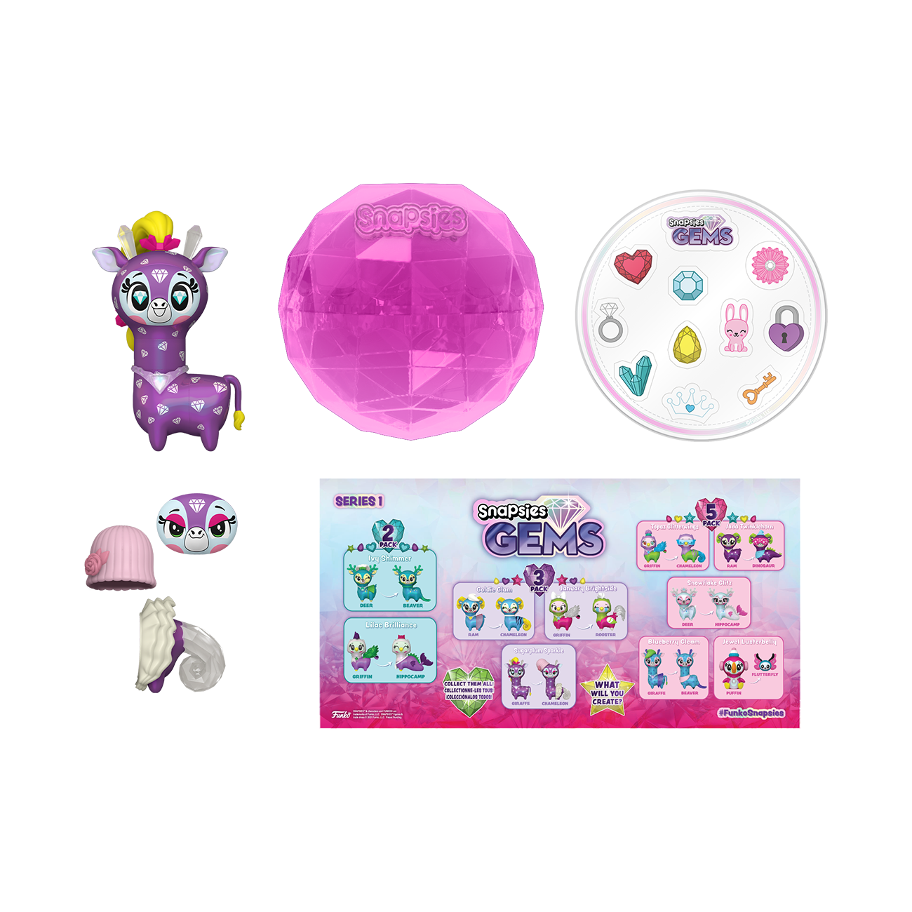 Snapsies: W3 Gems - 3PK (Holiday)
