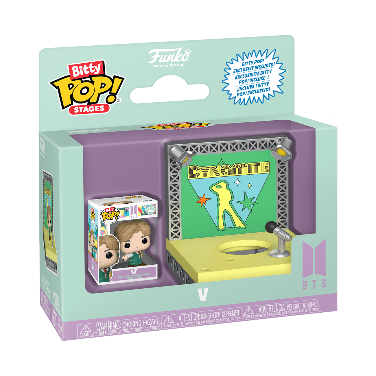 Funko Bitty POP! Stage: BTS - Dynamite - V Collectible Vinyl Mini-Figure