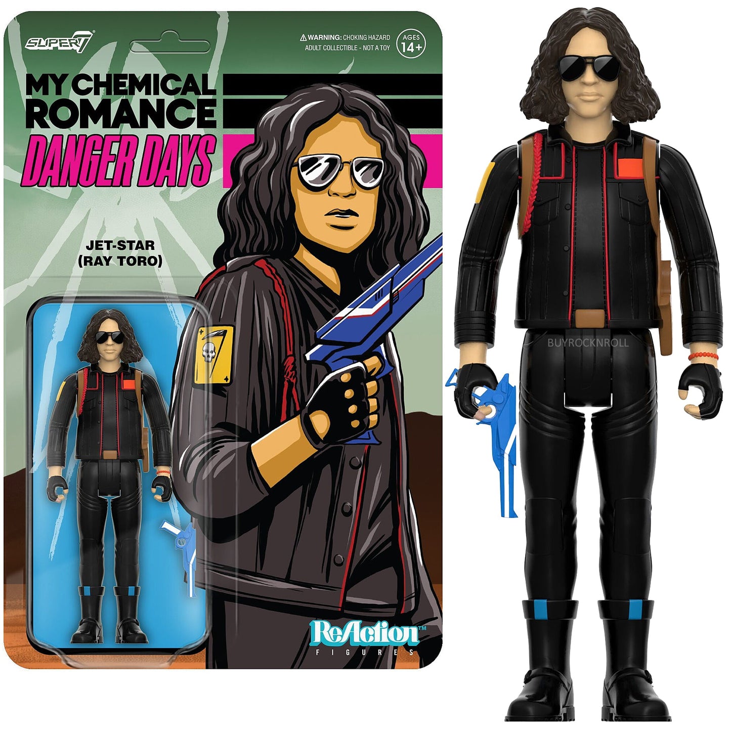 MCR Collectible Super7 Reaction Figure My Chemical Romance ReAction Wave 1 EX/NM