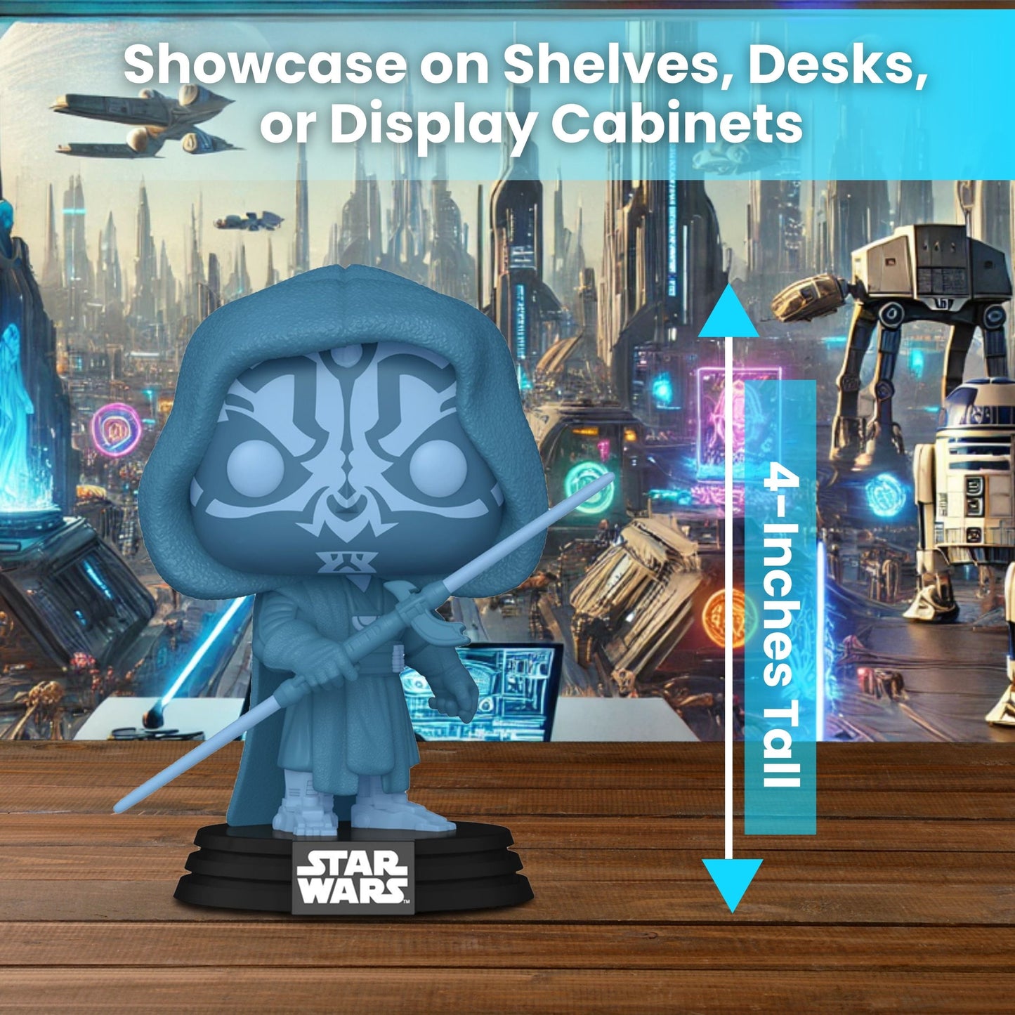 Funko Pop 740 Star Wars Specialty Series Hologram Glow Darth Maul Vinyl Figure