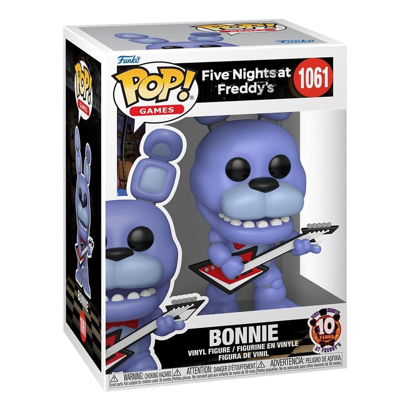 Funko Pop Games Five Nights at Freddy's 1061 Bonnie 10th Anniversary Figure